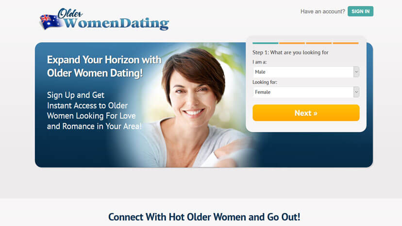 best dating site to find older women