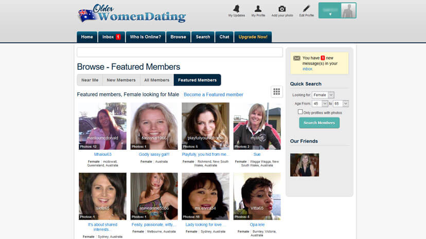 Older Women Dating